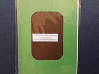 Duo-karton Passe-partoutkaarten groen/bruin rechthoek
